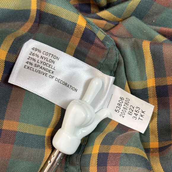 Duluth Trading Untucked Soft Skills Shirt Men's XXL Green Plaid Stretch Button - Picture 8 of 8